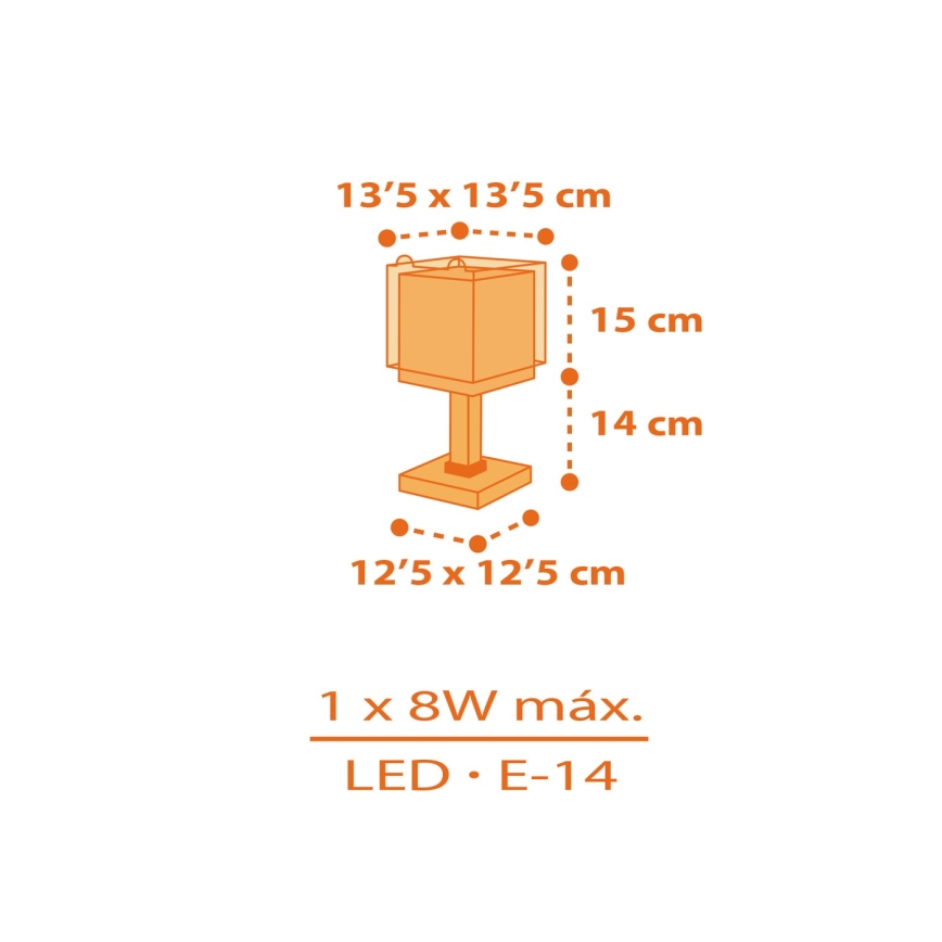 Dalber 64561N - LED lampka dziecięca LITTLE TIGGER 1xG4/4W/230V pomarańczowa