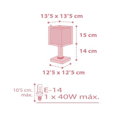 Dalber 64581 - Lampka dziecięca LITTLE FOX 1xE14/40W/230V