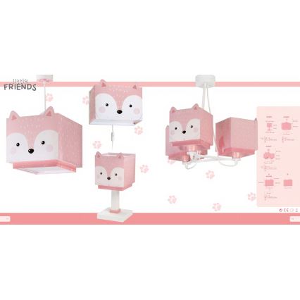 Dalber 64581 - Lampka dziecięca LITTLE FOX 1xE14/40W/230V