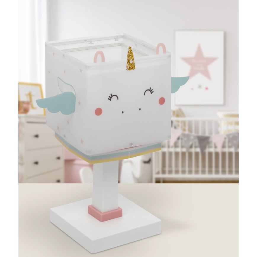 Dalber 64591 - Lampka dziecięca LITTLE UNICORN 1xE14/8W/230V