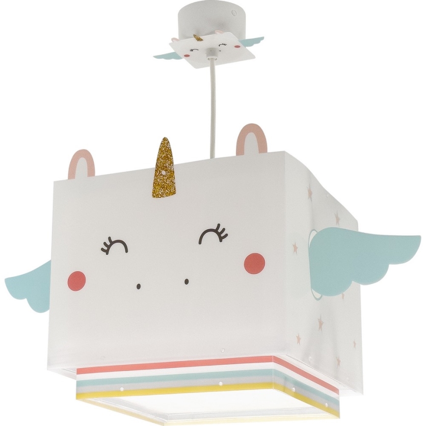 Dalber 64592 - Żyrandol dziecięcy LITTLE UNICORN 1xE27/15W/230V