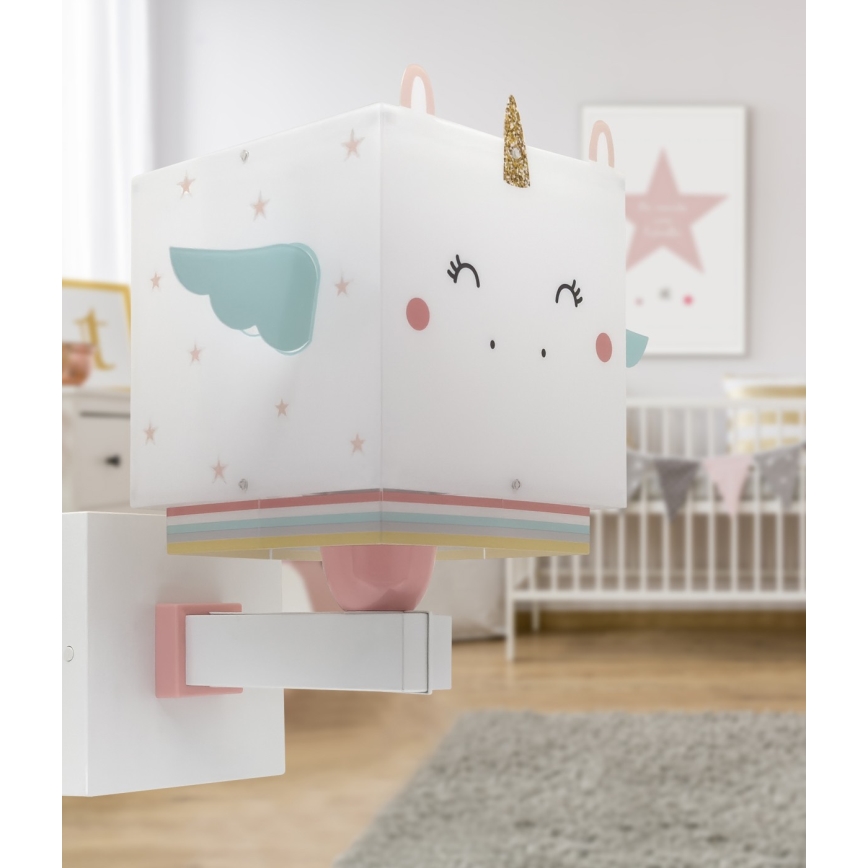Dalber 64599 - Kinkiet dziecięcy LITTLE UNICORN 1xE27/15W/230V