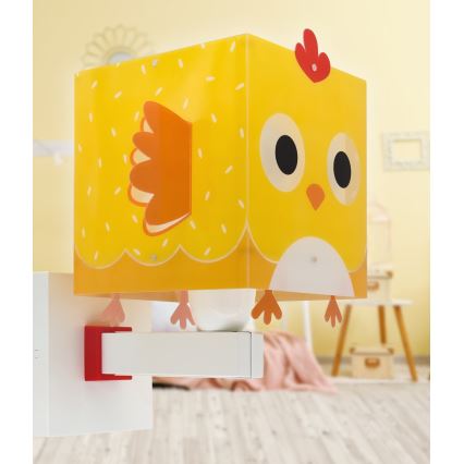 Dalber 64649 - Kinkiet dziecięcy LITTLE CHICKEN 1xE27/15W/230V