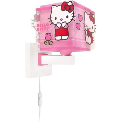 Dalber 73269 - Kinkiet dziecięcy HELLO KITTY 1xE27/15W/230V różowy