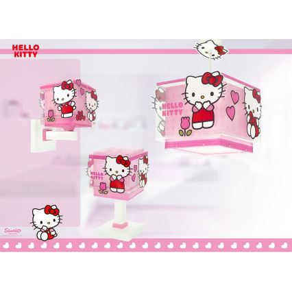 Dalber 73269 - Kinkiet dziecięcy HELLO KITTY 1xE27/15W/230V różowy