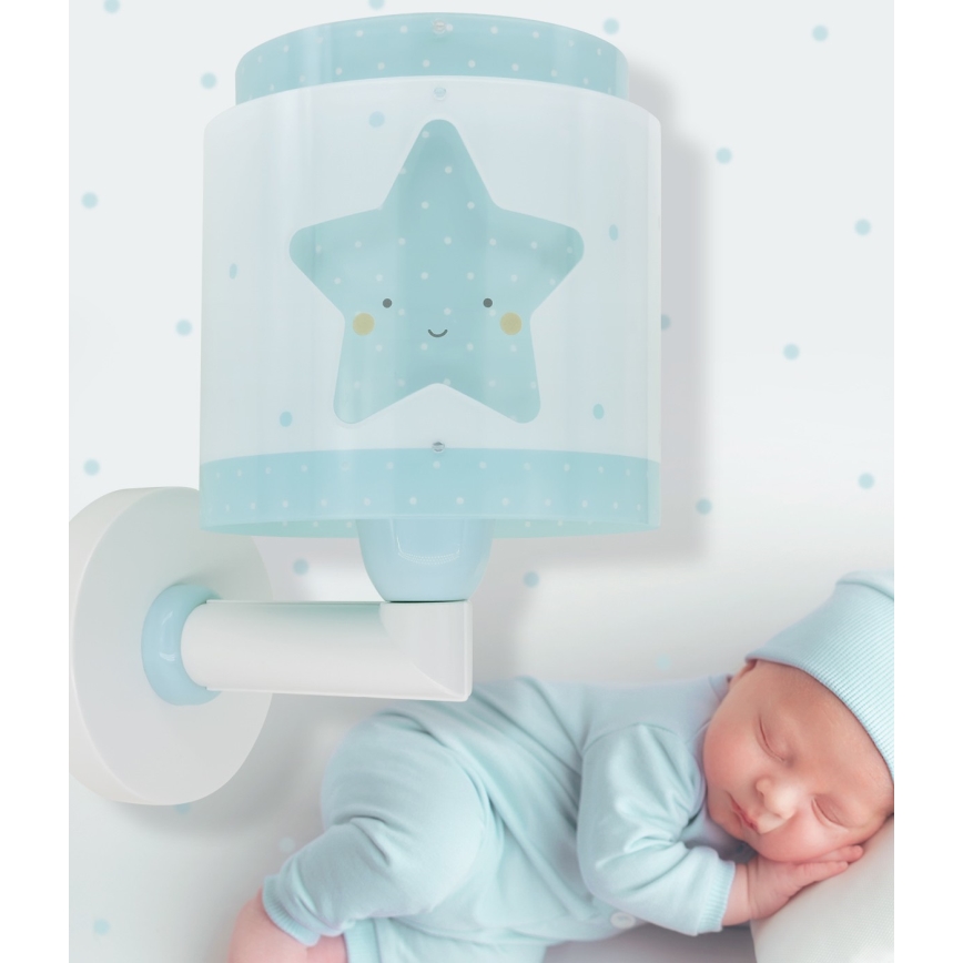 Dalber 76019T - Kinkiet dziecięcy BABY DREAMS 1xE27/15W/230V niebieski