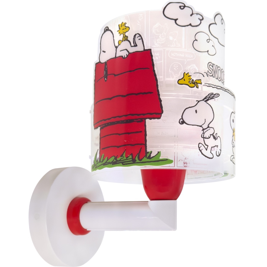 Dalber 76309 - Kinkiet dziecięcy SNOOPY 1xE27/15W/230V biały/czerwony