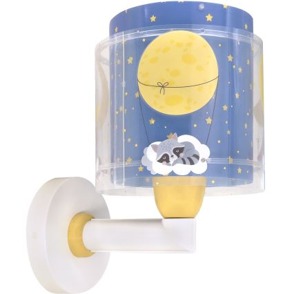Dalber 76639 - Dziecięca lampa ścienna MOON DREAMS 1xE27/15W/230V niebieska