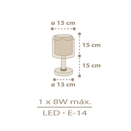 Dalber 76871 - Lampka dziecięca BABY CHICK 1xE14/8W/230V