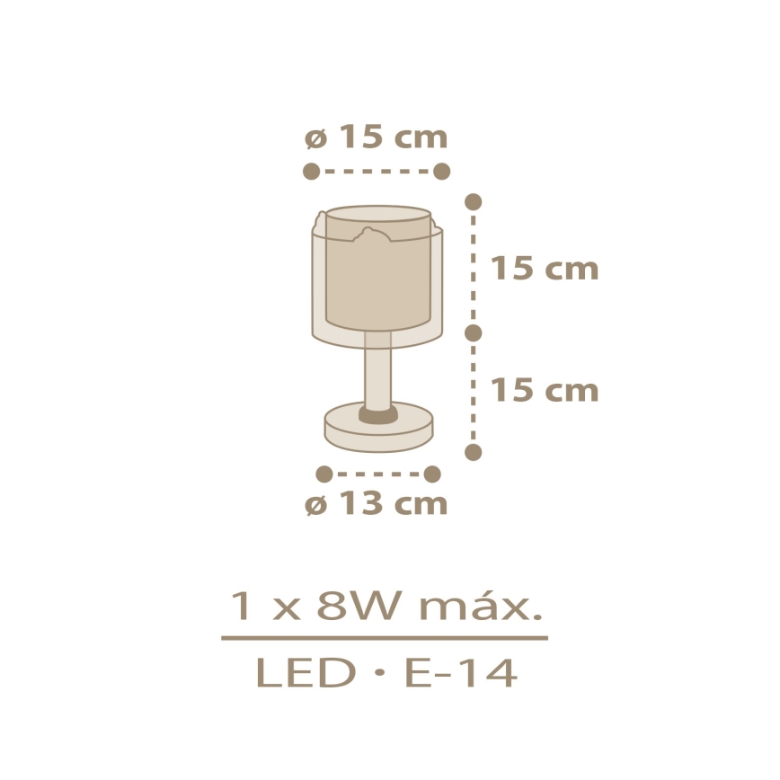 Dalber 76871 - Lampka dziecięca BABY CHICK 1xE14/8W/230V