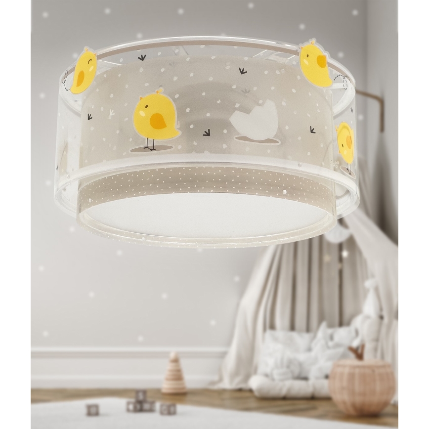 Dalber 76876 - Plafon dziecięcy BABY CHICK 2xE27/15W/230V