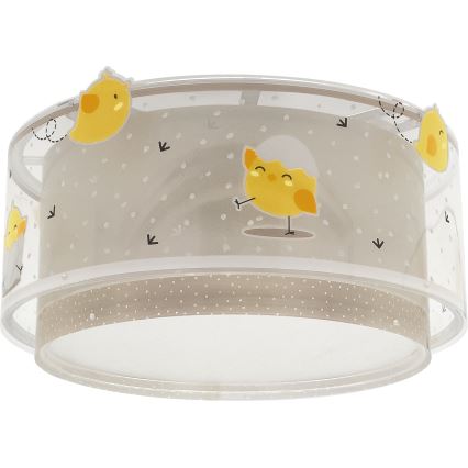 Dalber 76876 - Plafon dziecięcy BABY CHICK 2xE27/15W/230V