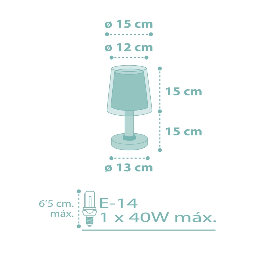 Dalber 81171H - Lampka dziecięca DREAM FLOWERS 1xE14/40W/230V