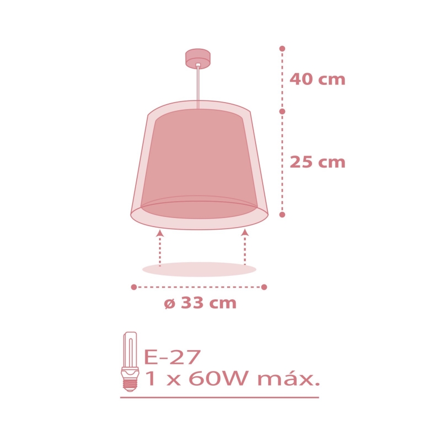 Dalber 81192S - Żyrandol dziecięcy LIGHT FEELING 1xE27/60W/230V