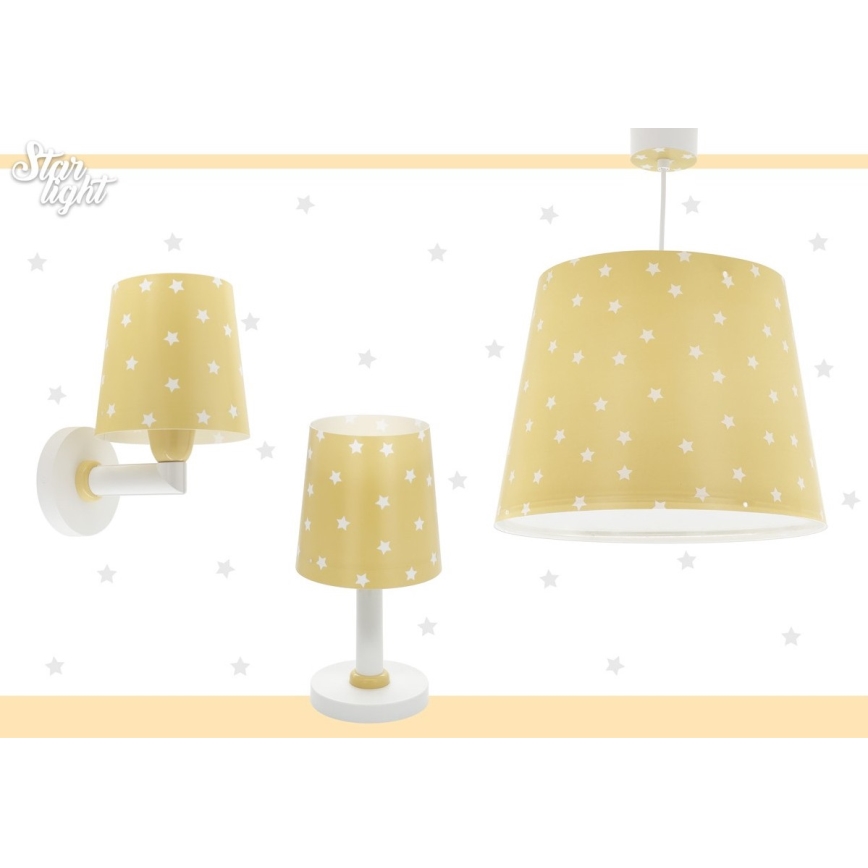 Dalber 82211A - Lampka dziecięca STAR LIGHT 1xE14/40W/230V żółta