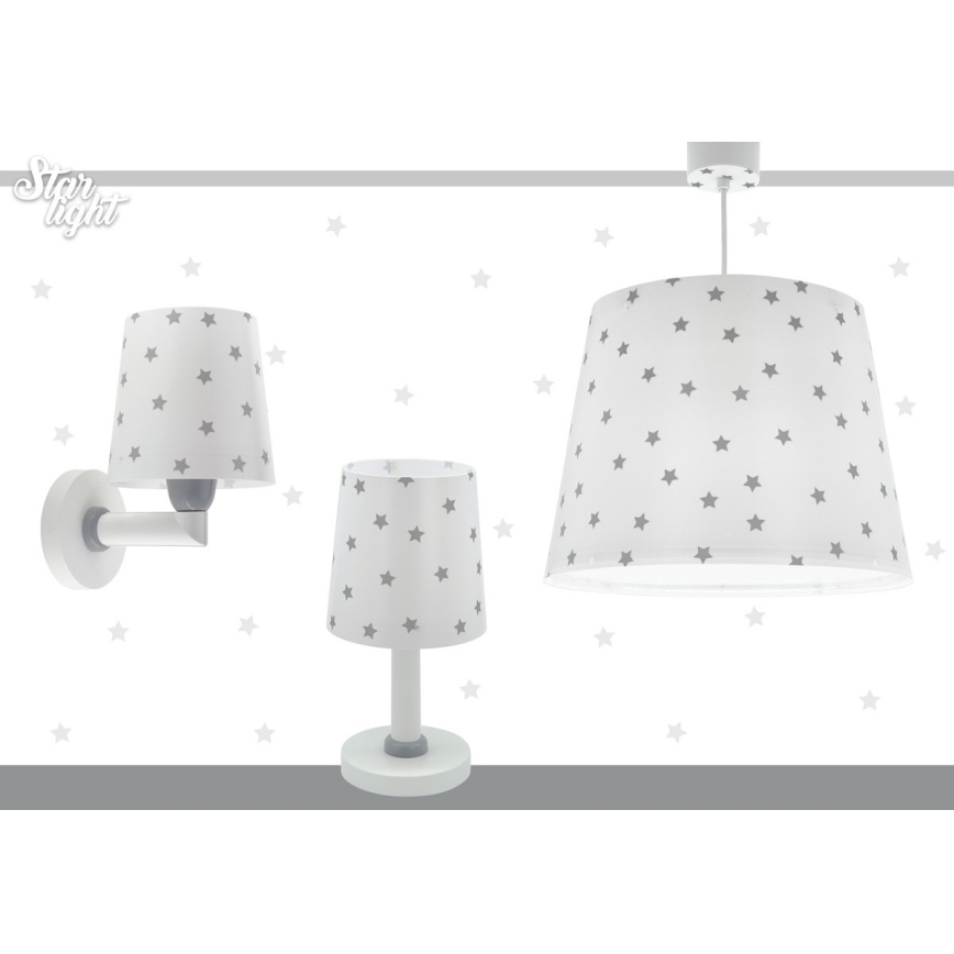 Dalber 82212B - Żyrandol dziecięcy STAR LIGHT 1xE27/60W/230V biały