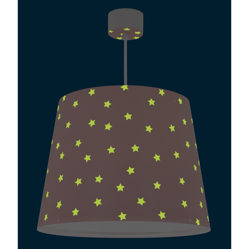 Dalber 82212S - Żyrandol dziecięcy STAR LIGHT 1xE27/60W/230V różowy