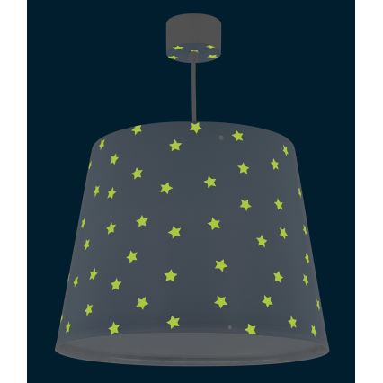 Dalber 82212T - Żyrandol dziecięcy STAR LIGHT 1xE27/60W/230V niebieski