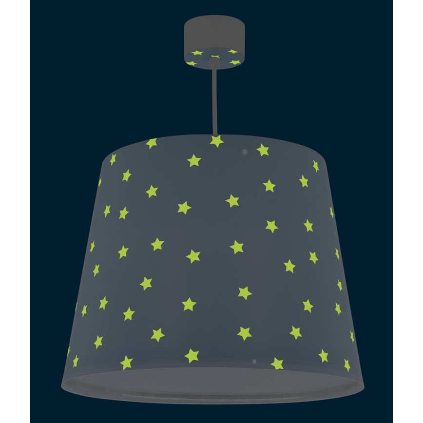 Dalber 82212T - Żyrandol dziecięcy STAR LIGHT 1xE27/60W/230V niebieski