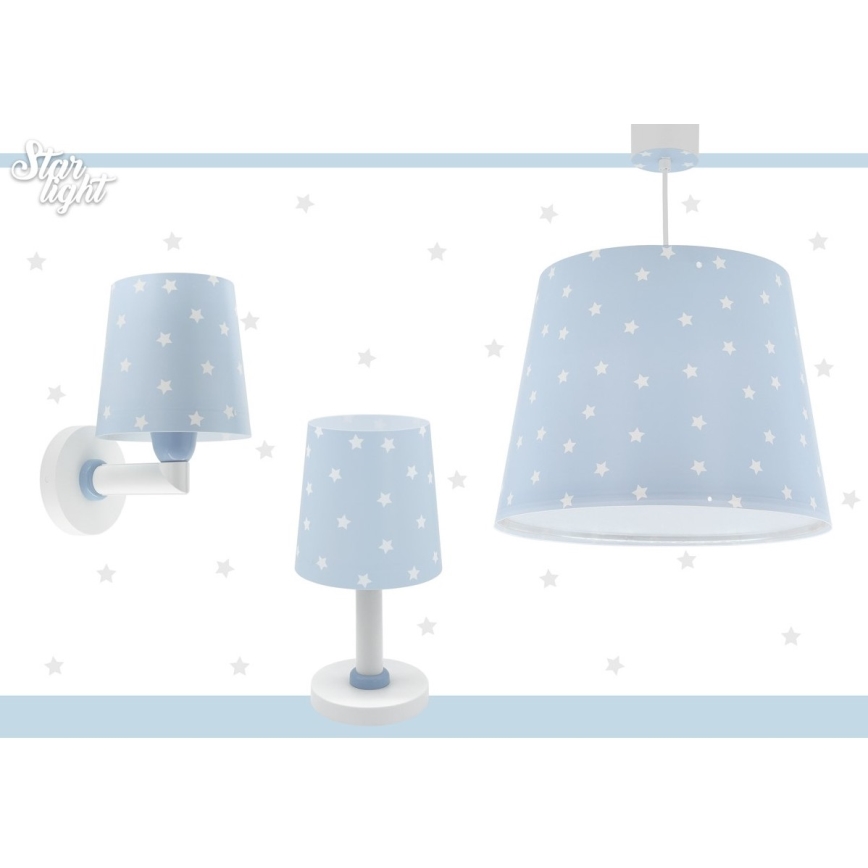 Dalber 82212T - Żyrandol dziecięcy STAR LIGHT 1xE27/60W/230V niebieski