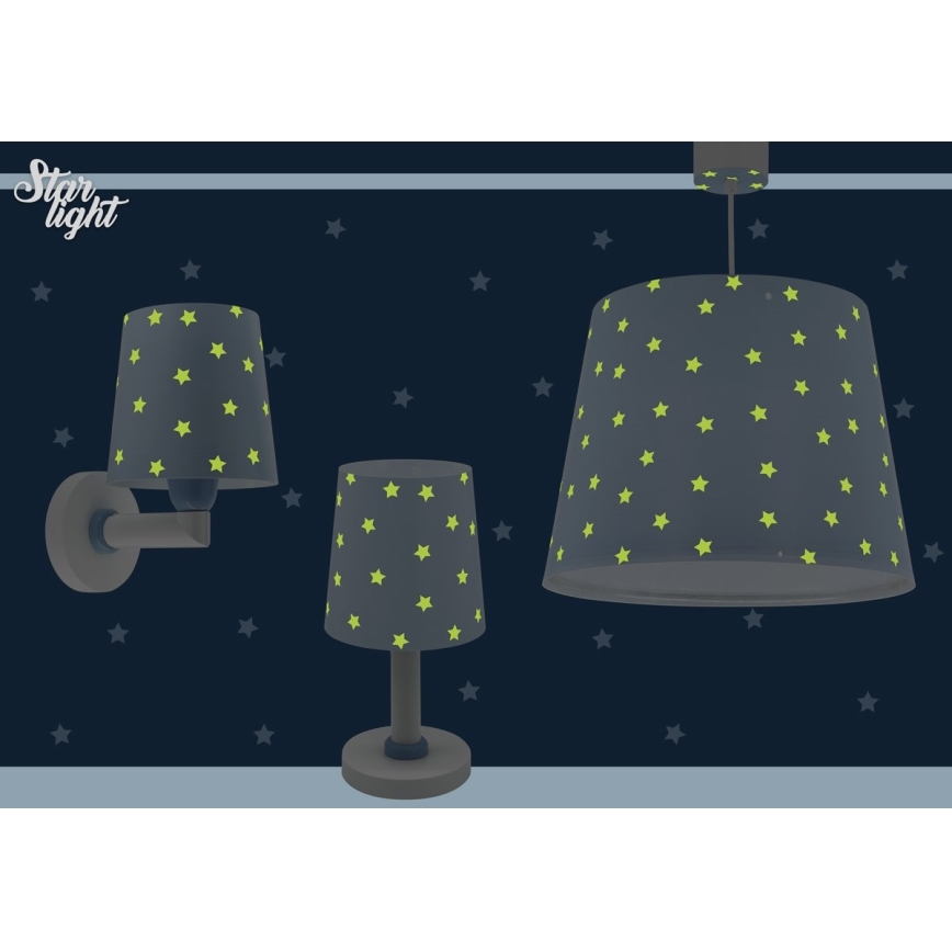 Dalber 82212T - Żyrandol dziecięcy STAR LIGHT 1xE27/60W/230V niebieski