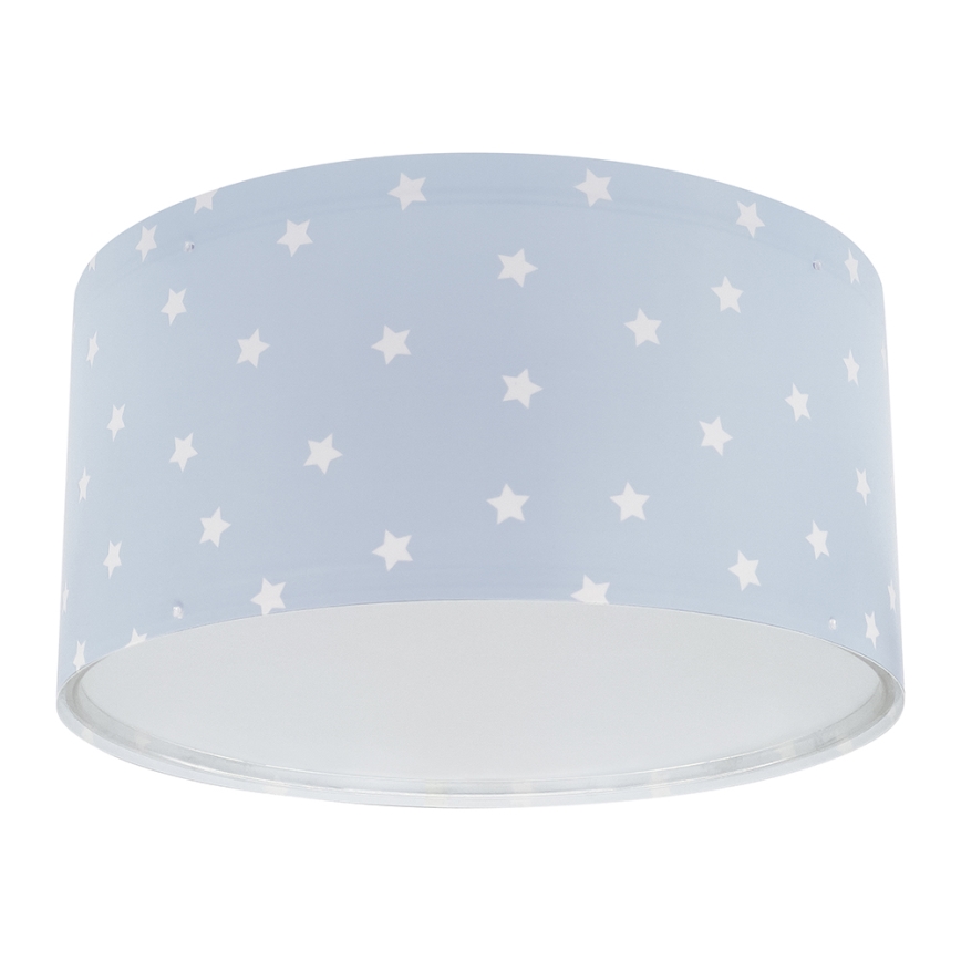 Dalber 82216T - Plafon dziecięcy STAR LIGHT 2xE27/60W/230V niebieski