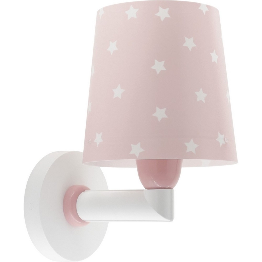 Dalber 82219S - Kinkiet dziecięcy STAR LIGHT 1xE27/60W/230V różowy