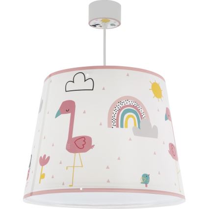 Dalber 82462 - Żyrandol dziecięcy FLAMINGO 1xE27/15W/230V