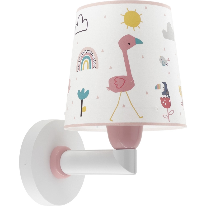 Dalber 82469 - Kinkiet dziecięcy FLAMINGO 1xE27/15W/230V