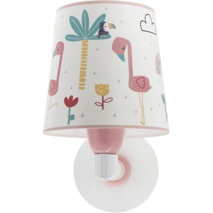 Dalber 82469 - Kinkiet dziecięcy FLAMINGO 1xE27/15W/230V