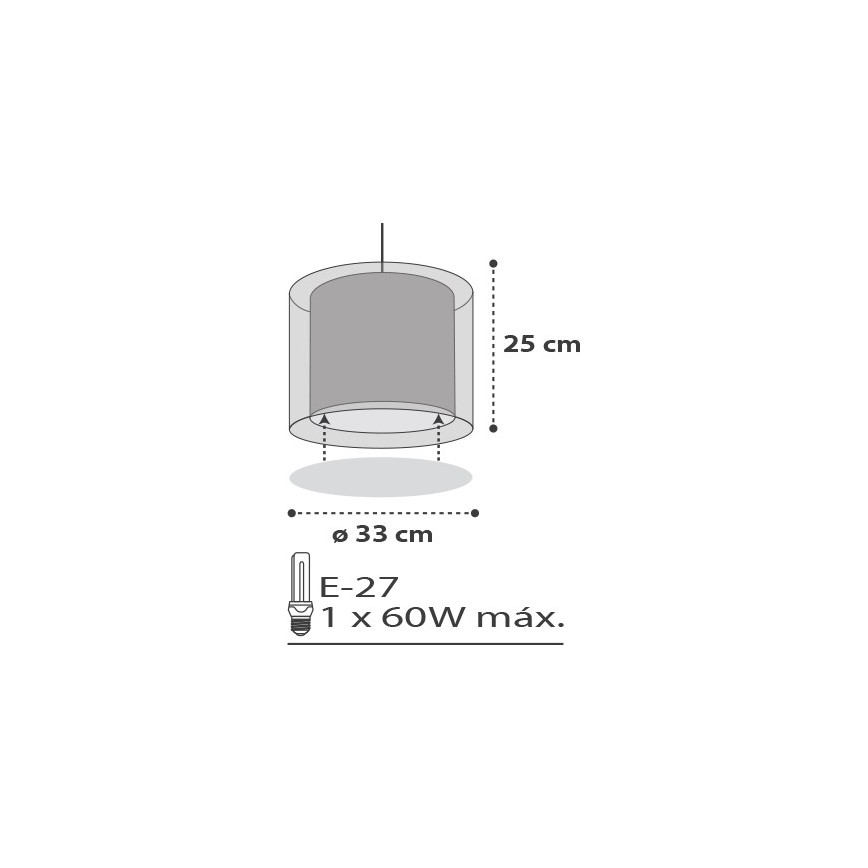 Dalber D-41412E - Żyrandol dziecięcy CLOUDS 1xE27/60W/230V
