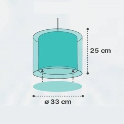 Dalber D-41412H - Żyrandol dziecięcy CLOUDS 1xE27/60W/230V