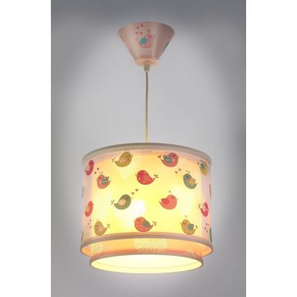 Dalber D-60292 - Lampa wisząca dziecięca BIRDS 1xE27/60W/230V