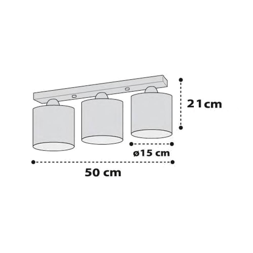 Dalber D-60613 - Sufitowa lampa dziecięca POLICE 3xE27/60W/230V