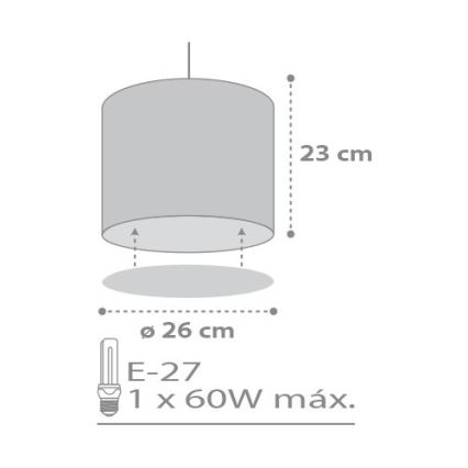 Dalber D-62012E - Żyrandol dziecięcy SWEET DREAM 1xE27/60W/230V