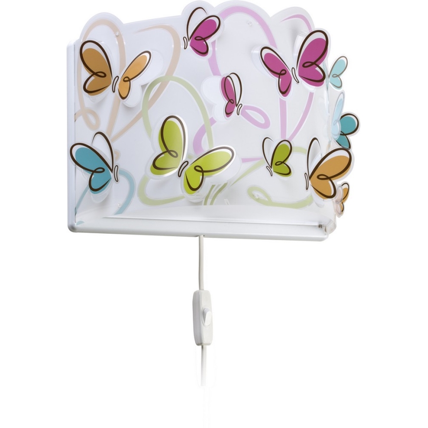 Dalber D-62148 - Kinkiet dziecięcy BUTTERFLY 1xE27/60W/230V