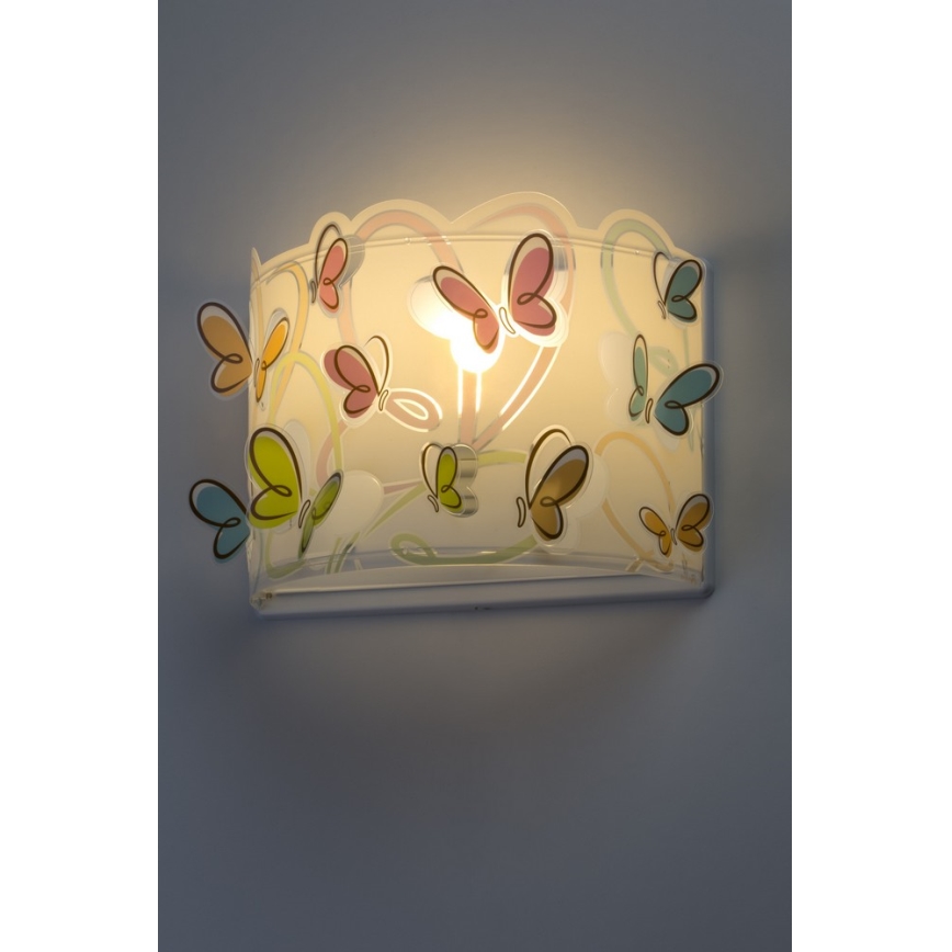 Dalber D-62148 - Kinkiet dziecięcy BUTTERFLY 1xE27/60W/230V