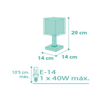 Dalber D-63321 - Lampka dziecięca LOVING CAT 1xE14/40W/230V
