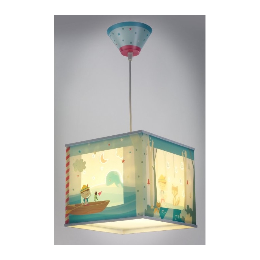 Dalber D-64472 - Lampa wisząca dziecięca PINOCCHIO 1xE27/60W/230V