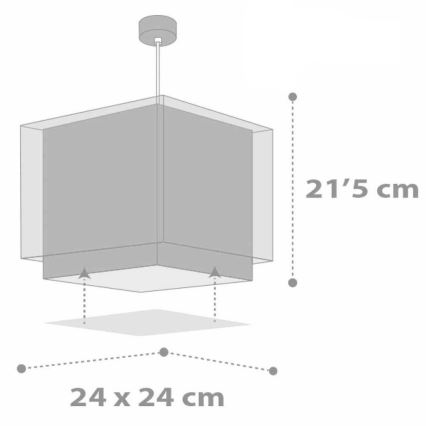 Dalber D-64472 - Lampa wisząca dziecięca PINOCCHIO 1xE27/60W/230V