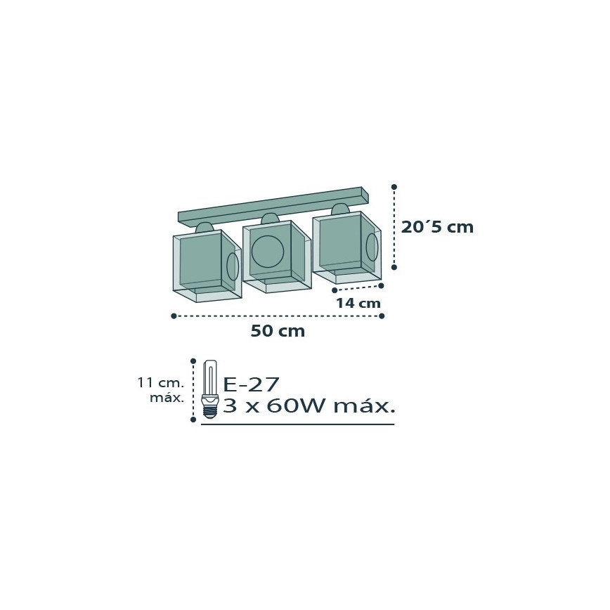 Dalber D-74553 - Dziecięca lampa sufitowa PIRATES 3xE27/60W/230V