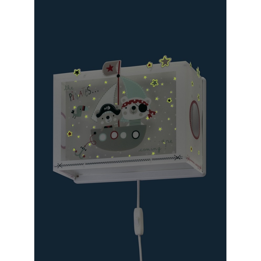Dalber D-74558 - Kinkiet dziecięcy PIRATES 1xE27/60W/230V