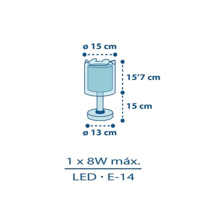 Dalber D-76111 - Lampka dziecięca MY LITTLE JUNGLE 1xE14/8W/230V