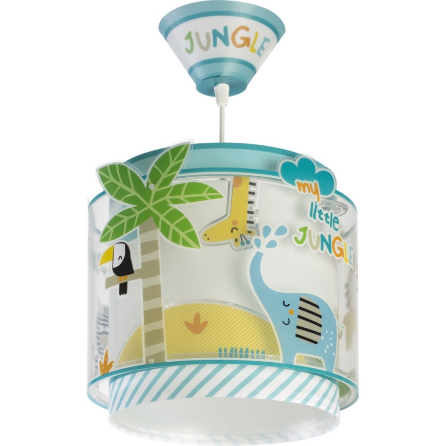 Dalber D-76112 - Żyrandol dziecięcy JUNGLE 1xE27/60W/230V