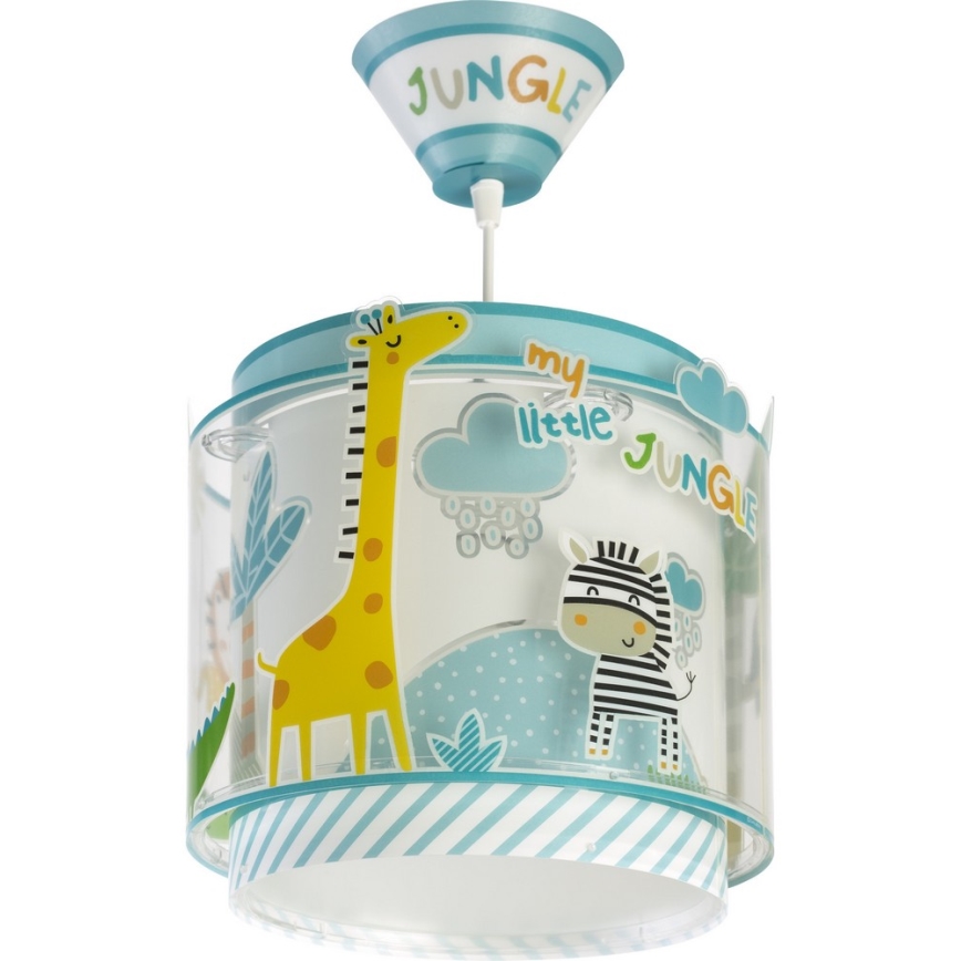 Dalber D-76112 - Żyrandol dziecięcy JUNGLE 1xE27/60W/230V