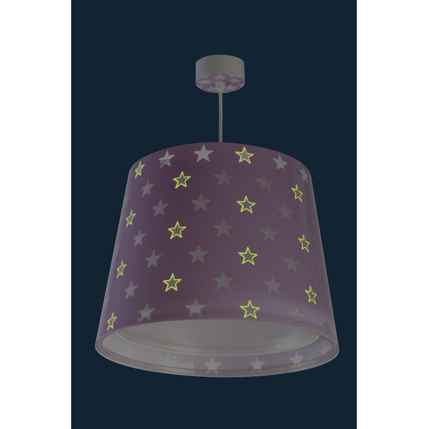 Dalber D-81212L - Żyrandol dziecięcy STARS 1xE27/60W/230V