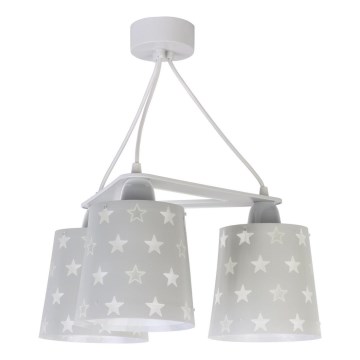 Dalber D-81214E - Żyrandol dziecięcy STARS 3xE27/60W/230V