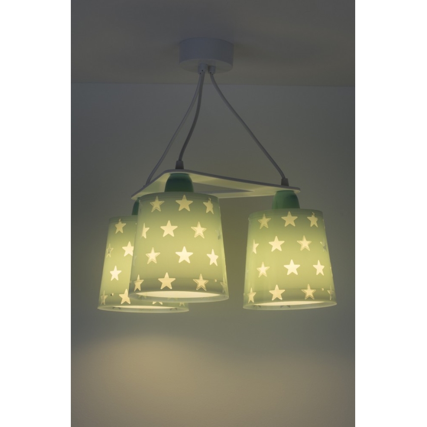 Dalber D-81214H - Żyrandol dziecięcy STARS 3xE27/60W/230V