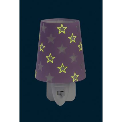 Dalber D-81215L - LED Lampka dziecięca nocna STARS 1xLED/0,3W/230V
