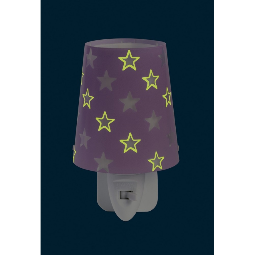 Dalber D-81215L - LED Lampka dziecięca nocna STARS 1xLED/0,3W/230V